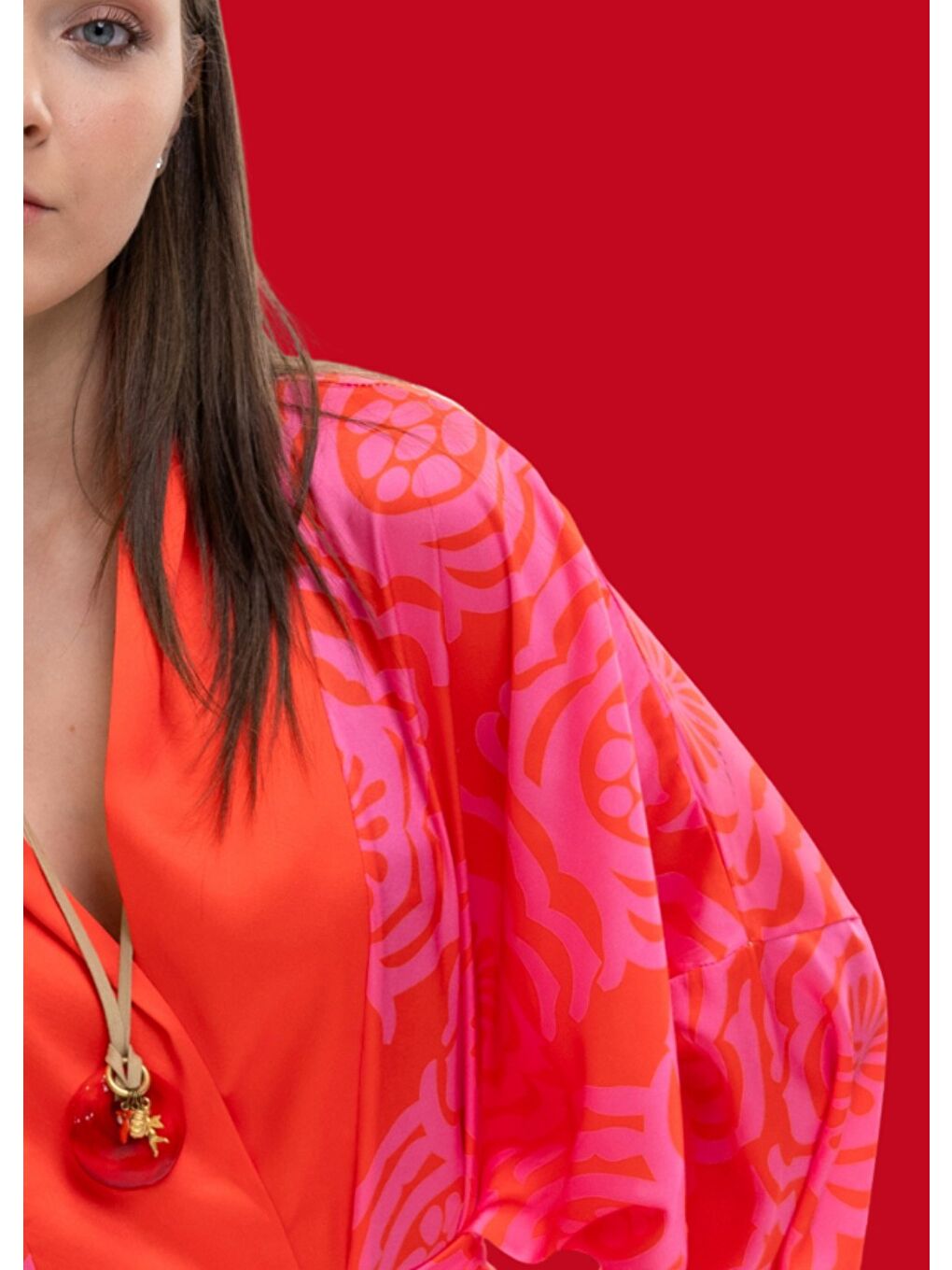 Dinamik Pembe Kimono-1