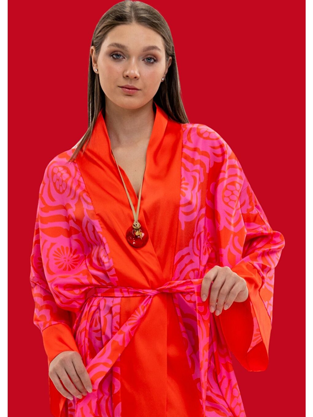Dinamik Pembe Kimono-2