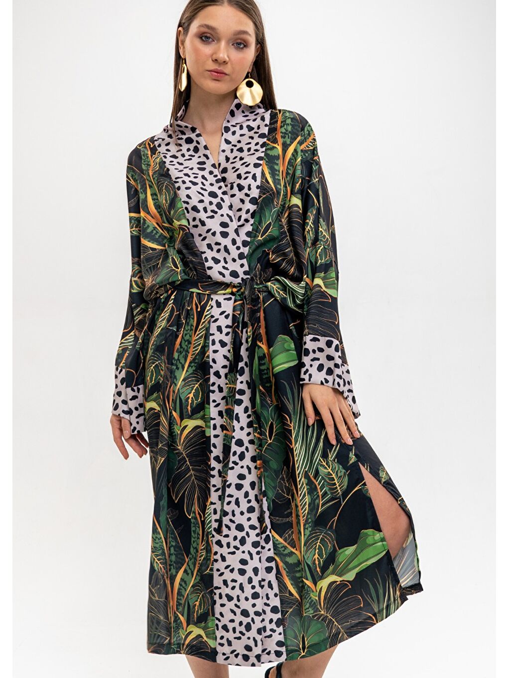 Karışık Kaplan Kimono-3