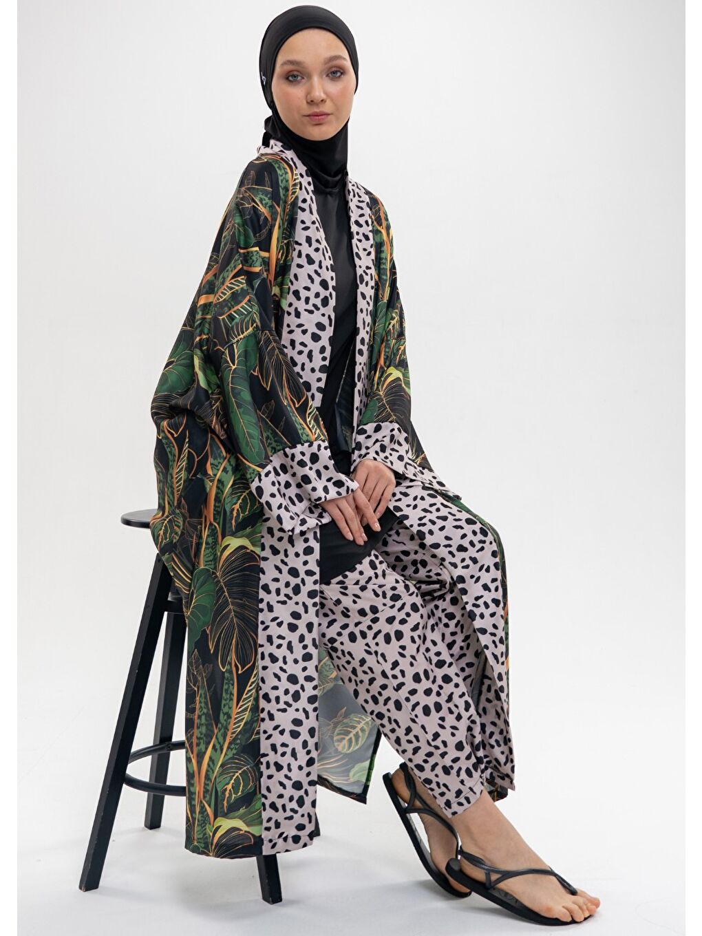 Karışık Kaplan Kimono-6