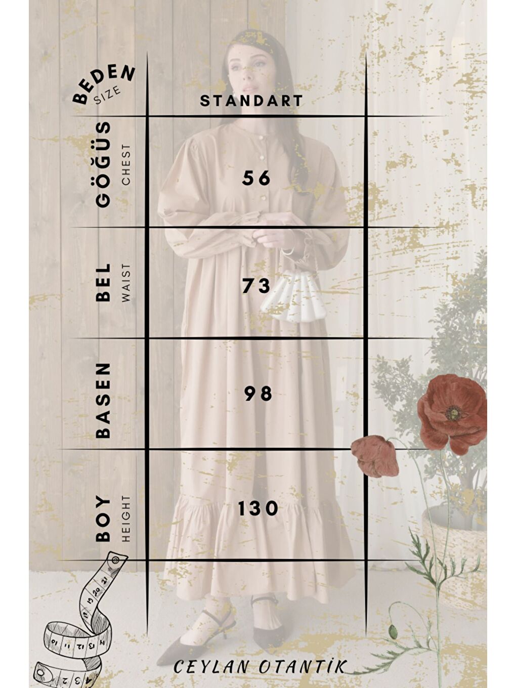 Sarı Düğmeli Elbise-6