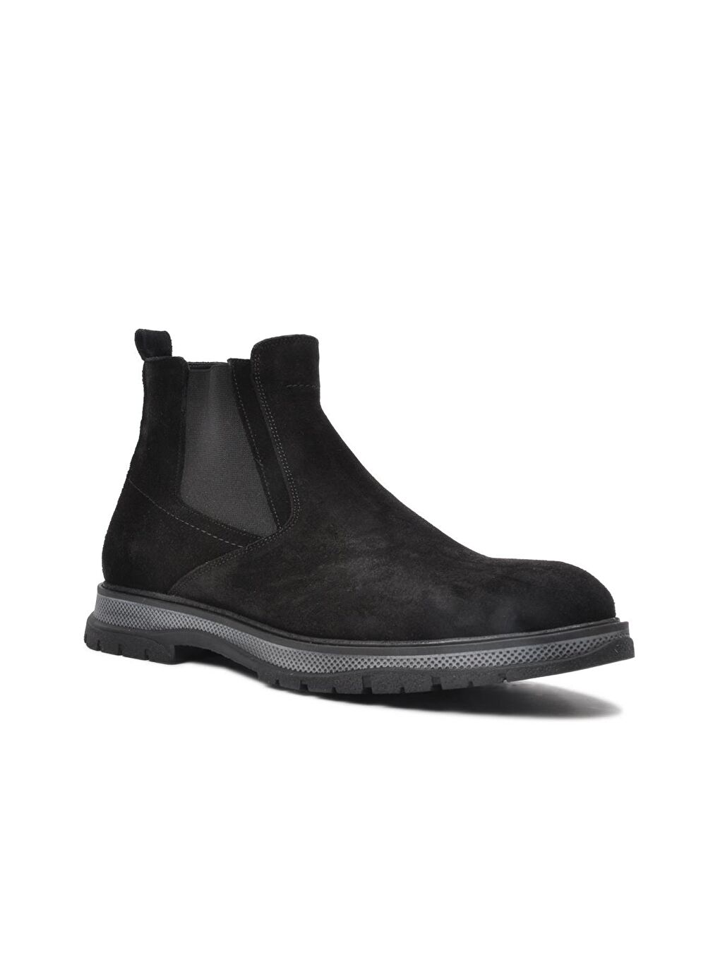 Siyah Nubuk Erkek Hakiki Deri Bot 2603-4