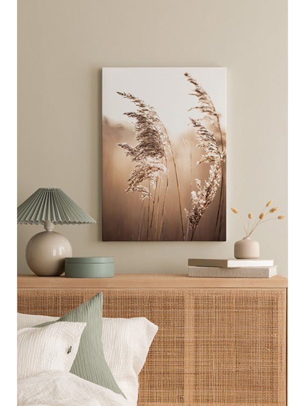 Beyaz Dekoratif Kanvas Duvar Tablo - ARTCANVAS124-4060