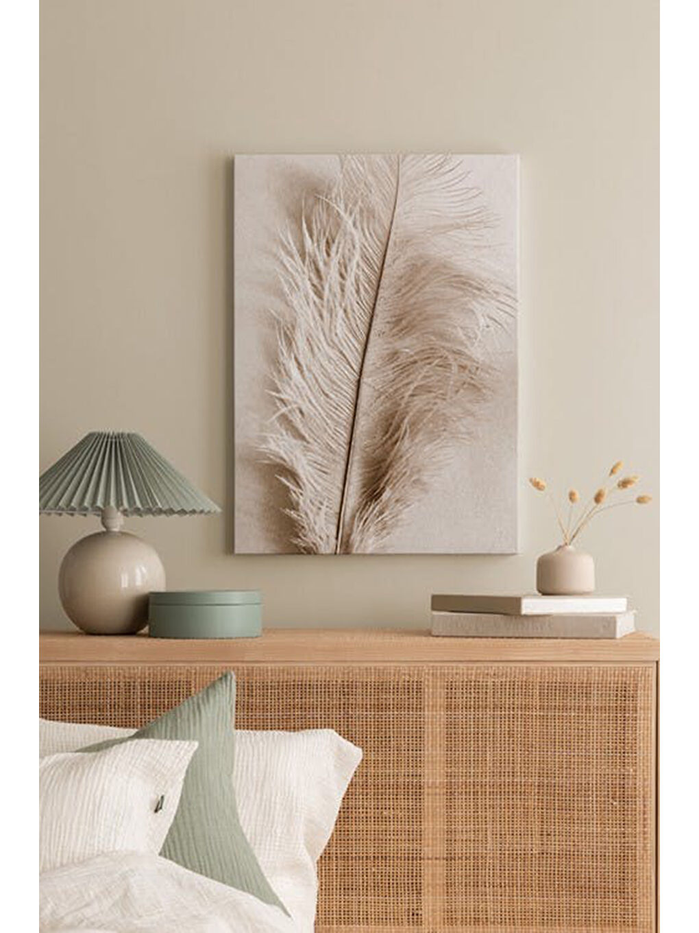 Beyaz Dekoratif Kanvas Duvar Tablo - ARTCANVAS130-4060