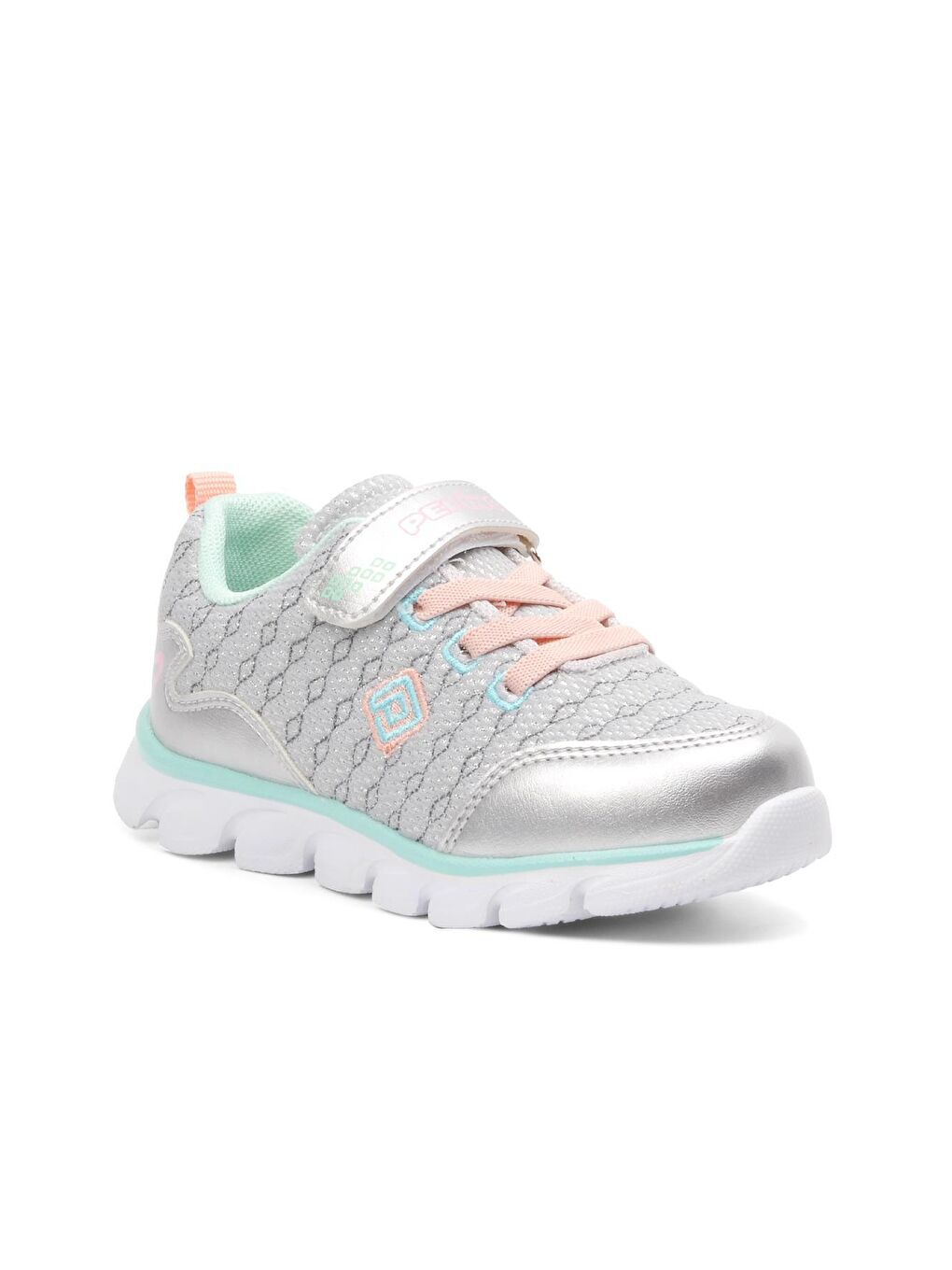 Mavi Buz-Su Yeşili Cırtlı Kız Çocuk Spor Ayakkabı 1259-2