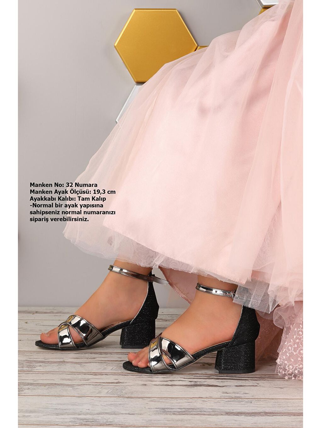 Siyah Kız Çocuk 5 Cm Topuklu Sandalet Ayakkabı 043 Elmnt Çupra-2