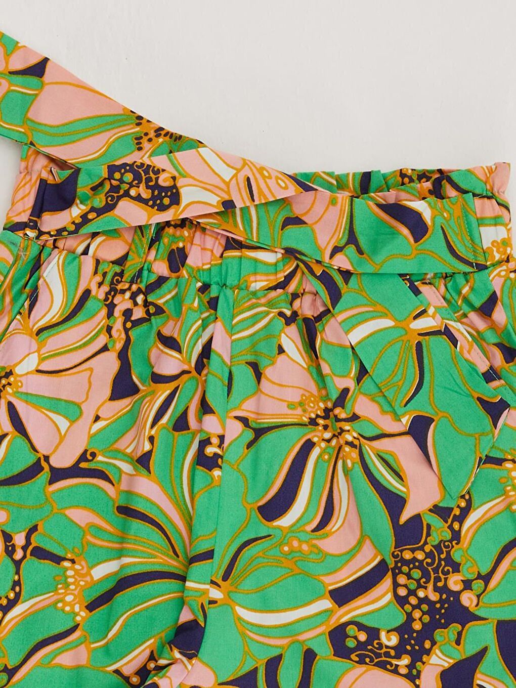 Karışık Kız Çocuk Bel Kemerli Şort-1