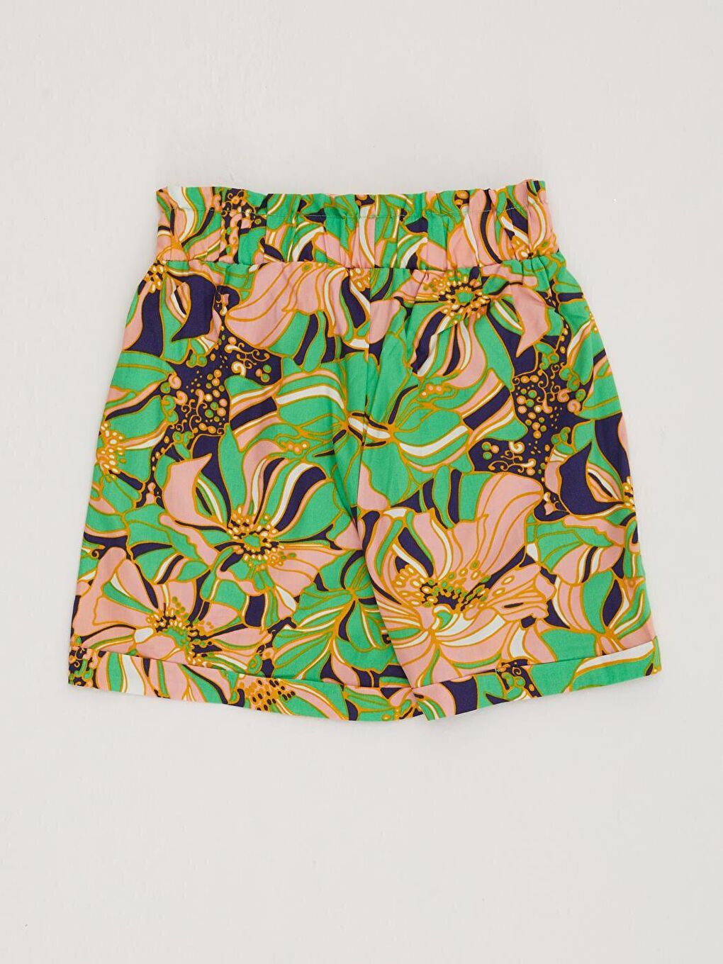 Karışık Kız Çocuk Bel Kemerli Şort-3