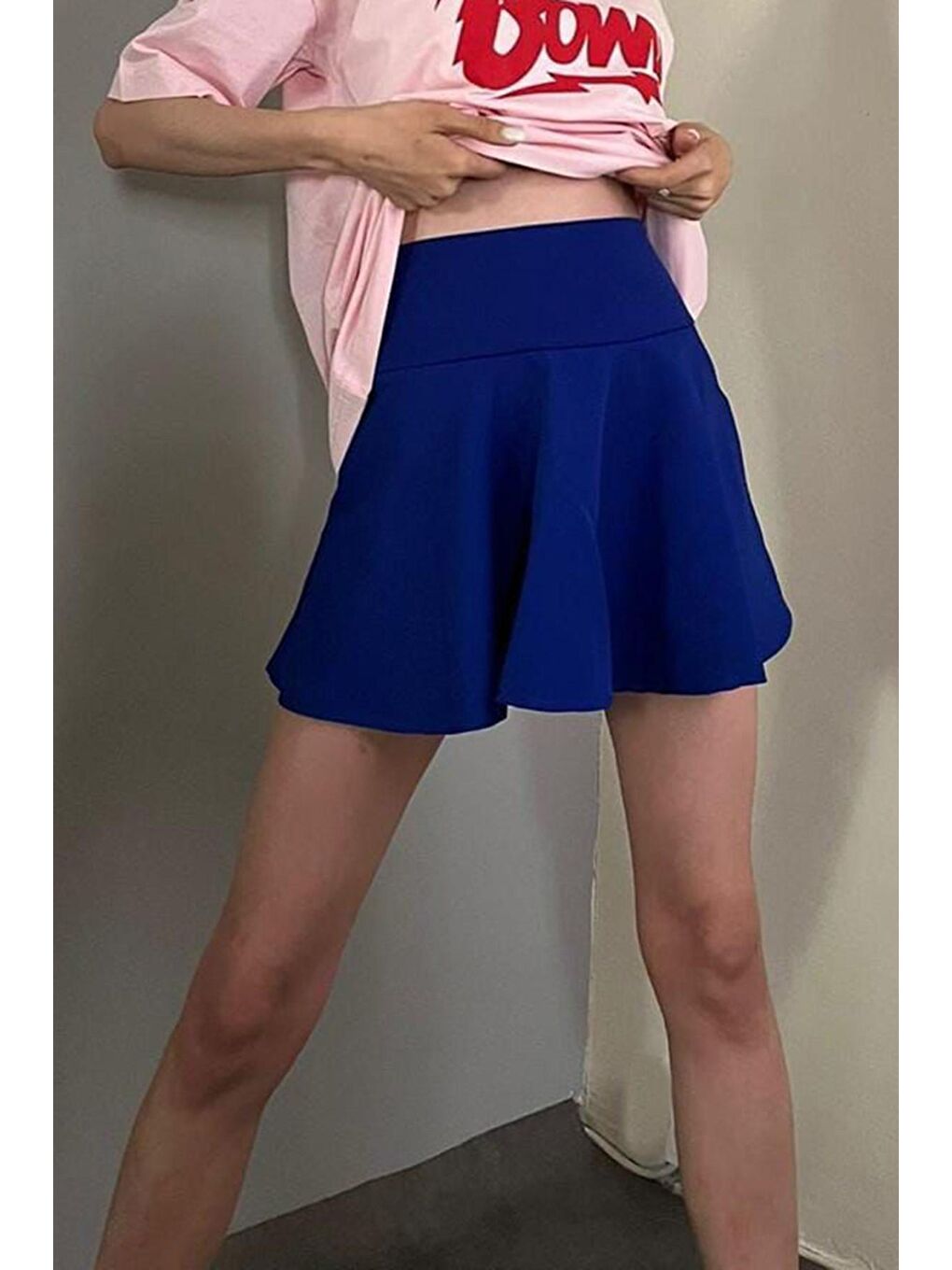 Mavi Kadın Saks Basic Kısa Tenis Etek Mg1456
