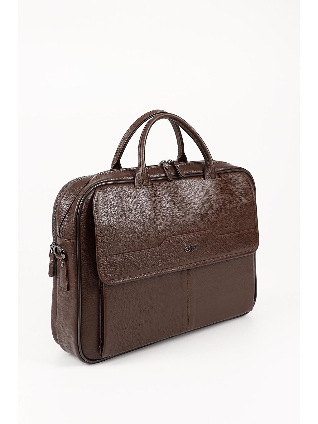 Kahverengi KAHVERENGİ  Hakiki Deri Unisex Büyük Boy Evrak Çantası B0623-1