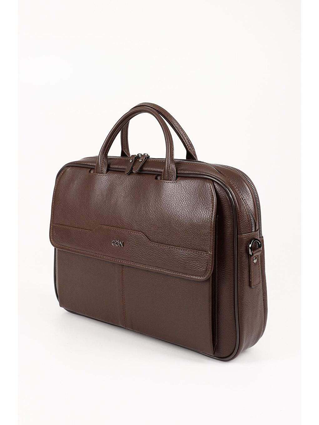 Kahverengi KAHVERENGİ  Hakiki Deri Unisex Büyük Boy Evrak Çantası B0623-2