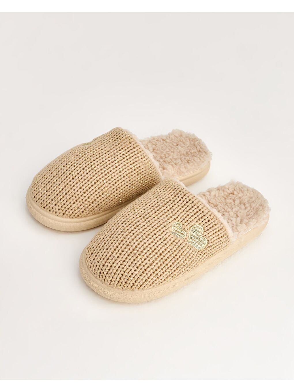 Ekru Kadın Ev Terliği - PARLA