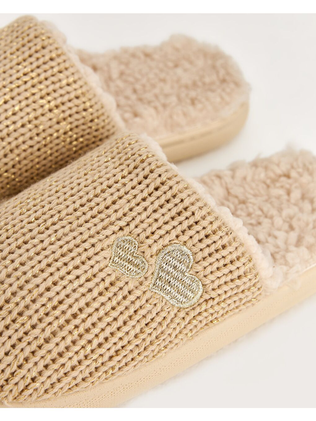 Ekru Kadın Ev Terliği - PARLA-4