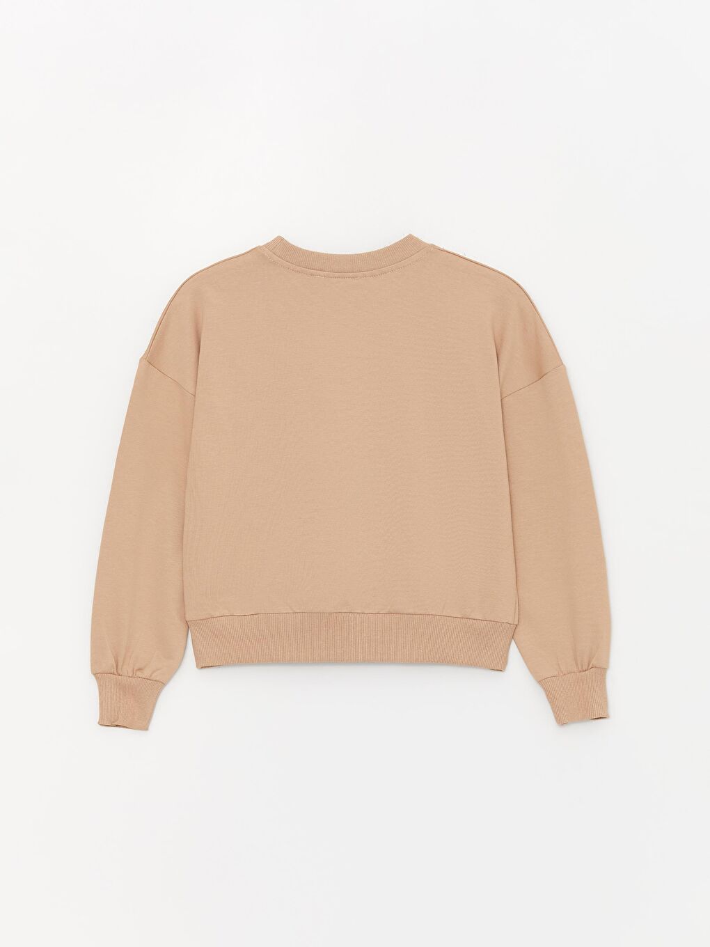 Bej Kız Çocuk Aksesuarlı Kız Detay SweatShirt-1