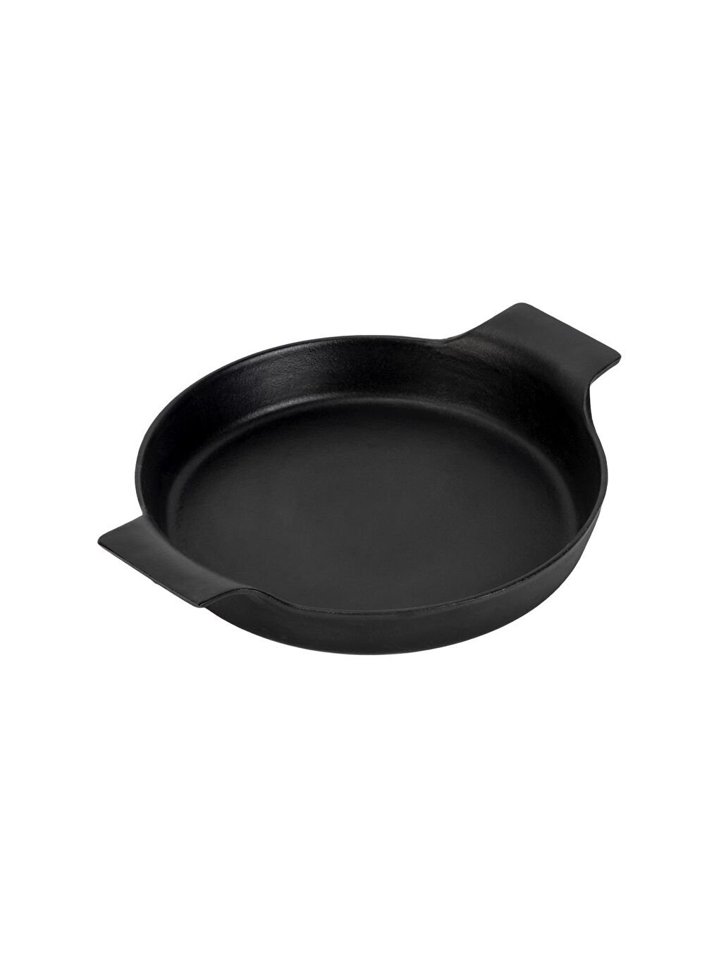 Siyah Yuvarlak Sahan Döküm Demir Yekpare Çift Kulplu Çap(Ø)18cm.-1