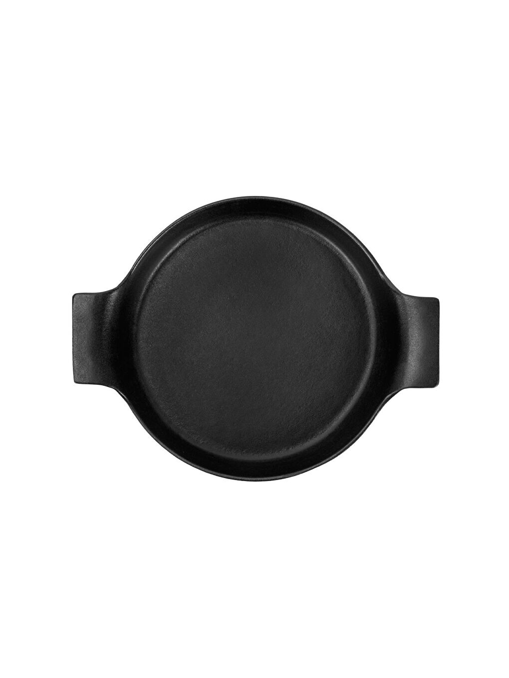 Siyah Yuvarlak Sahan Döküm Demir Yekpare Çift Kulplu Çap(Ø)18cm.-2