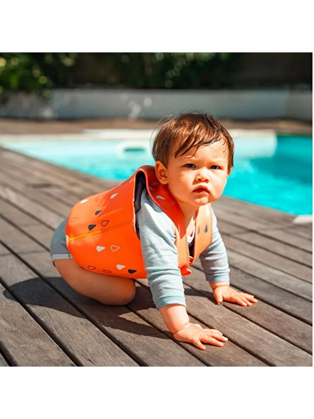 Lacivert Naj Neoprem Yüzme Yardımcı Yeleği - Navy-3