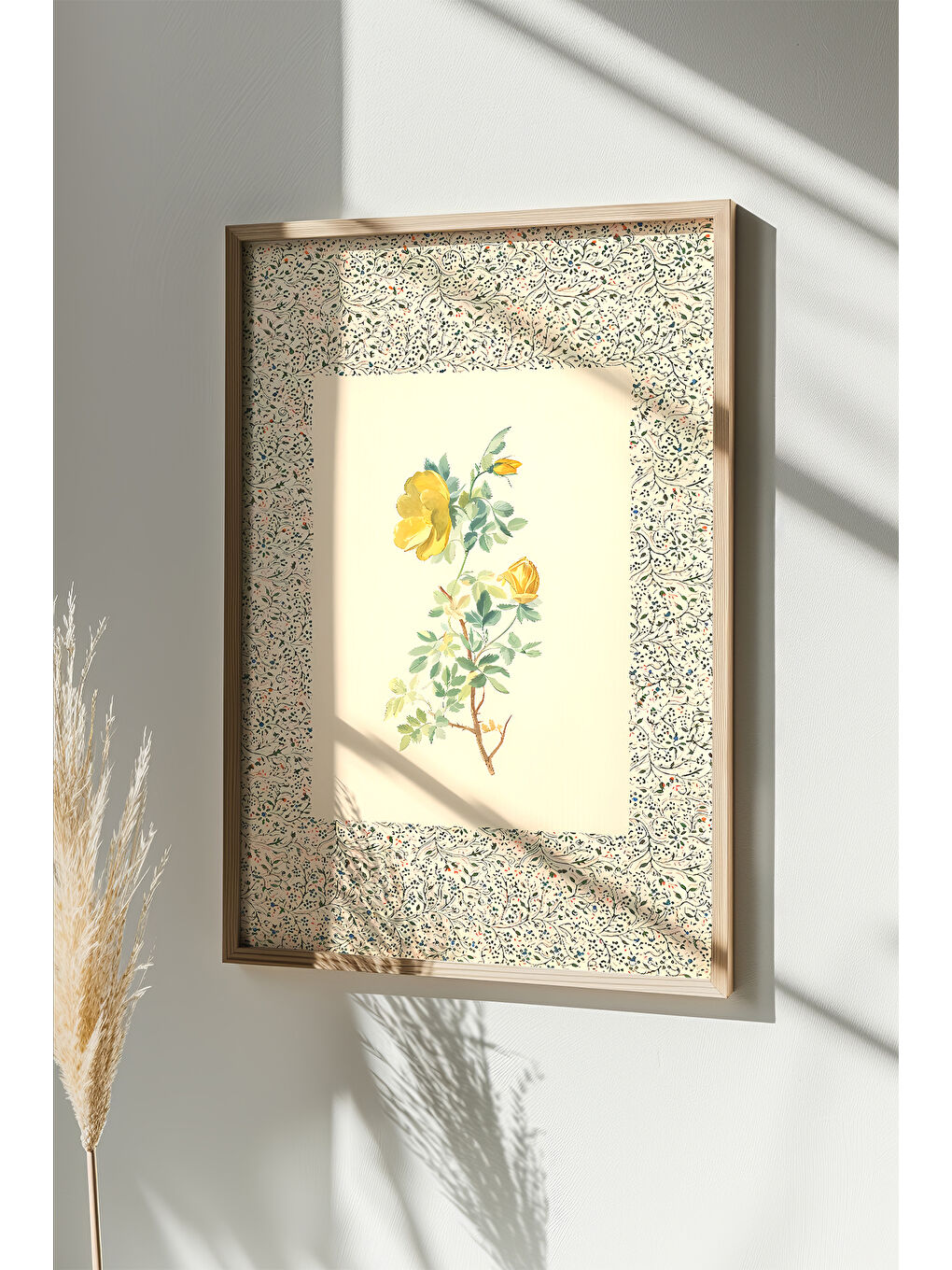 Beyaz Tek Parça Gerçek Ham Ahşap Çerçeveli Tablo - Model 13 - ARTSMDFTEK13-5070