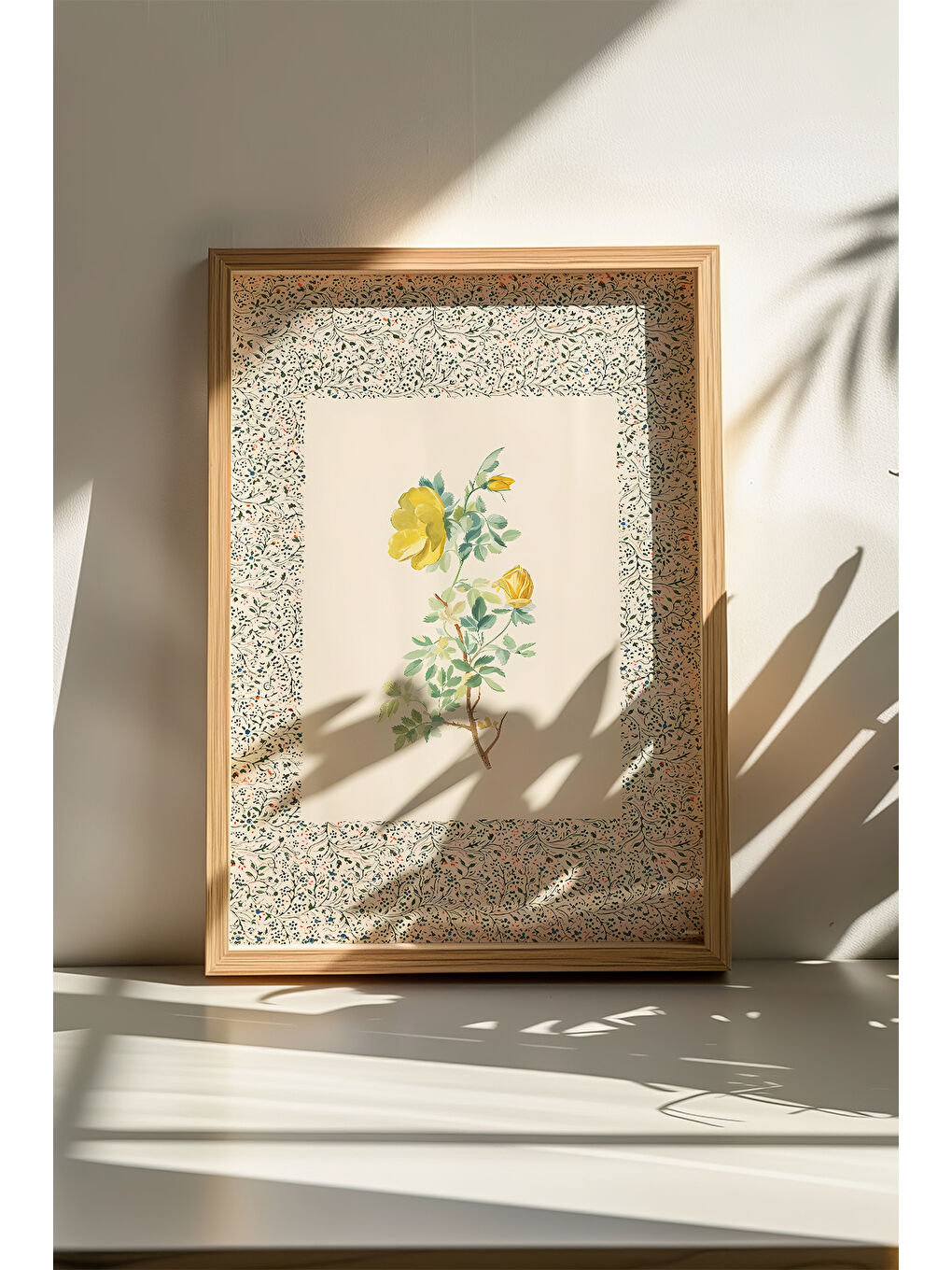 Beyaz Tek Parça Gerçek Ham Ahşap Çerçeveli Tablo - Model 13 - ARTSMDFTEK13-5070-1