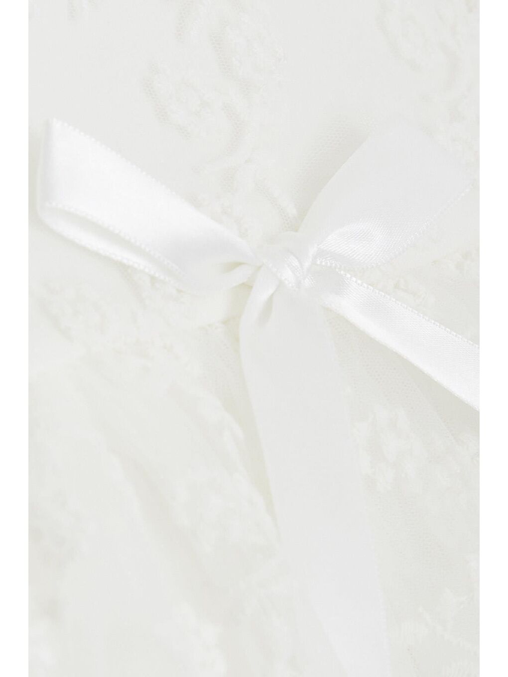 Kız Çocuk Elbise Tüllü Nakışlı Fiyonklu Ekru (1.5-5 Yaş)-3