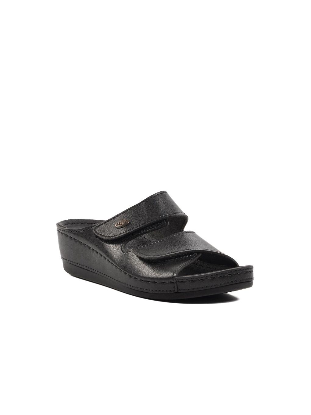 15.009 Siyah Kadın Dolgu Topuk Terlik-2