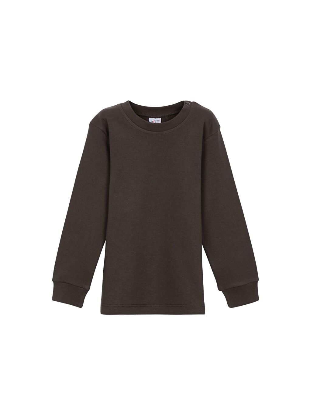 Kahverengi Bisiklet Yaka Kız Bebek Sweathirt