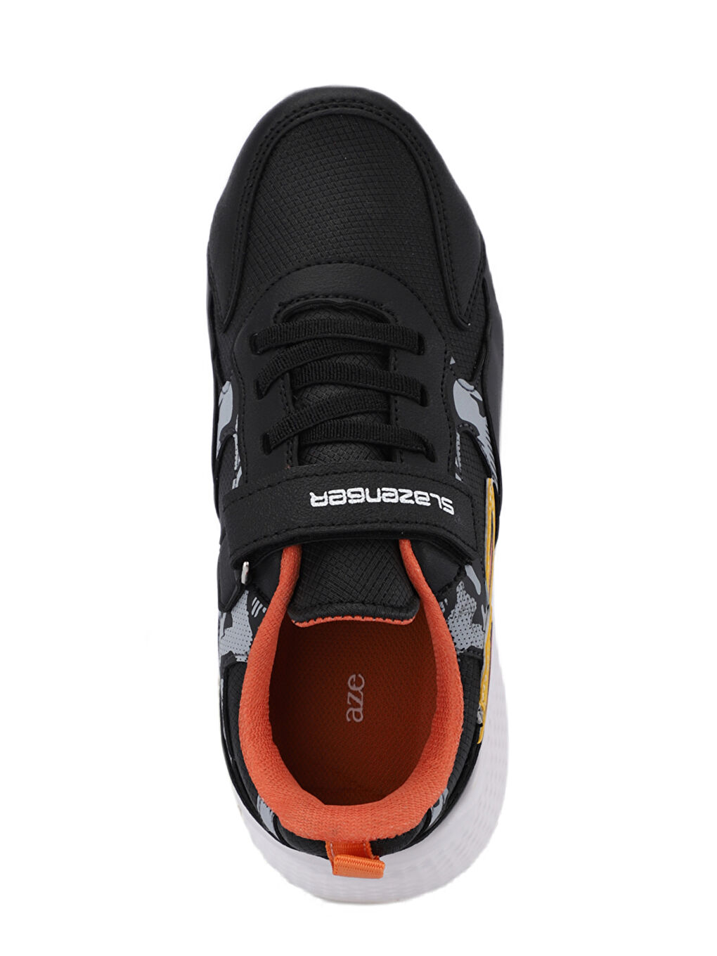 KASHI IN Unisex Çocuk Sneaker Ayakkabı Siyah / Turuncu-4