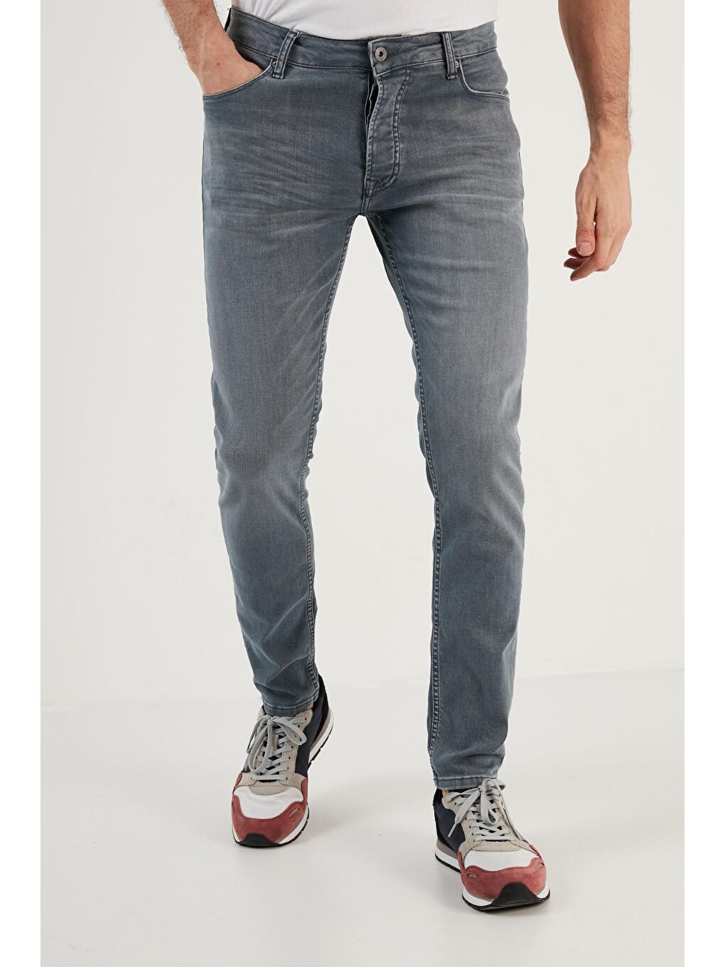 Mavi Pamuklu Normal Bel Slim Fit Dar Paça Jeans  1117M10NAPOLI-1