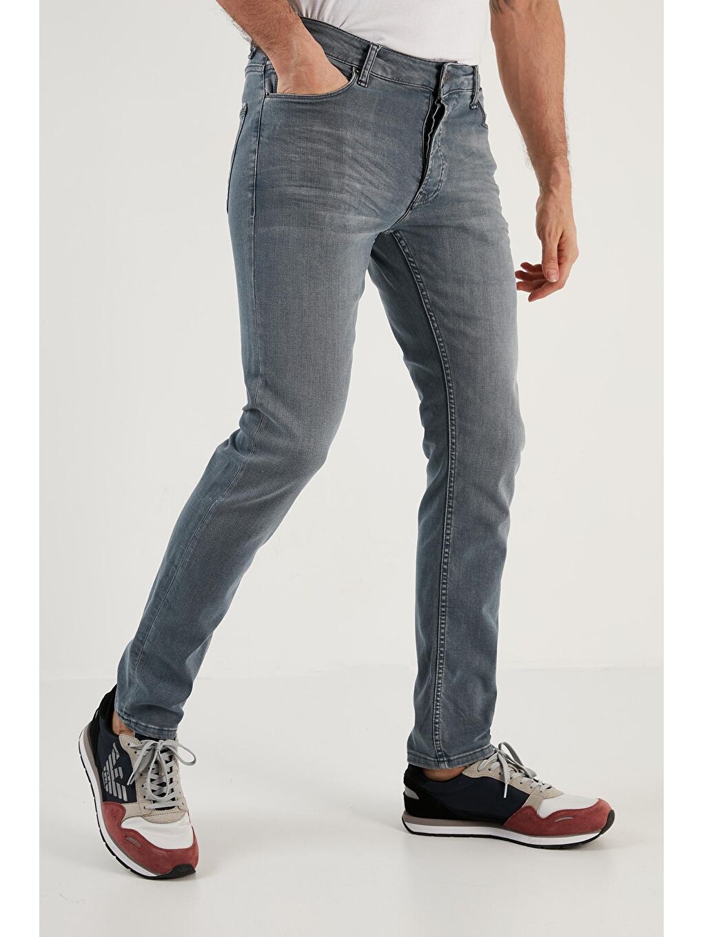 Mavi Pamuklu Normal Bel Slim Fit Dar Paça Jeans  1117M10NAPOLI-3