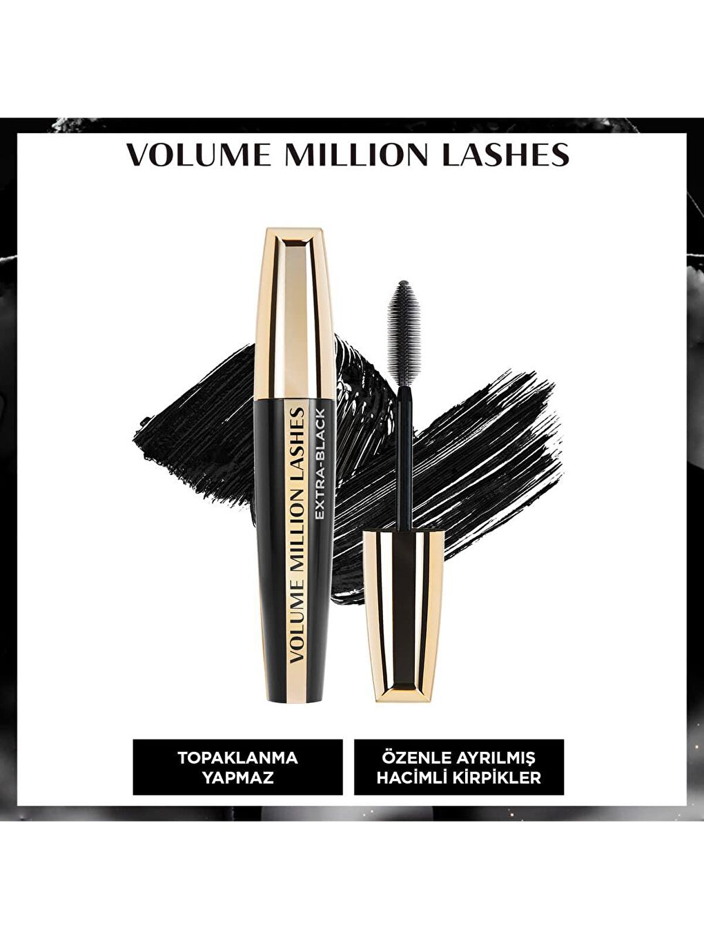 L'Oreal Paris Siyah Volume Million Lashes Carbon Black Maskara - Siyah