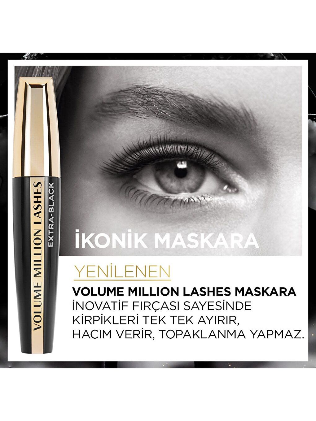 L'Oreal Paris Siyah Volume Million Lashes Carbon Black Maskara - Siyah - 1