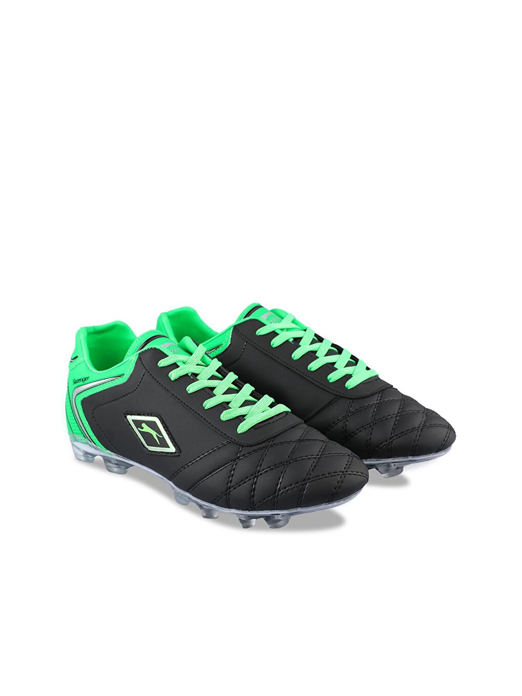 HUGO KR Futbol Erkek Çocuk Krampon Ayakkabı Siyah / Yeşil-1
