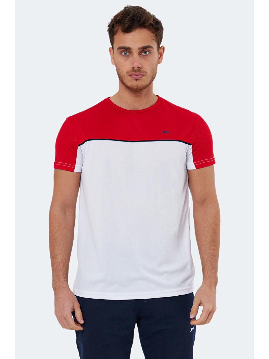 OBSERVE Erkek Kısa Kol Tişört Beyaz / Kırmızı