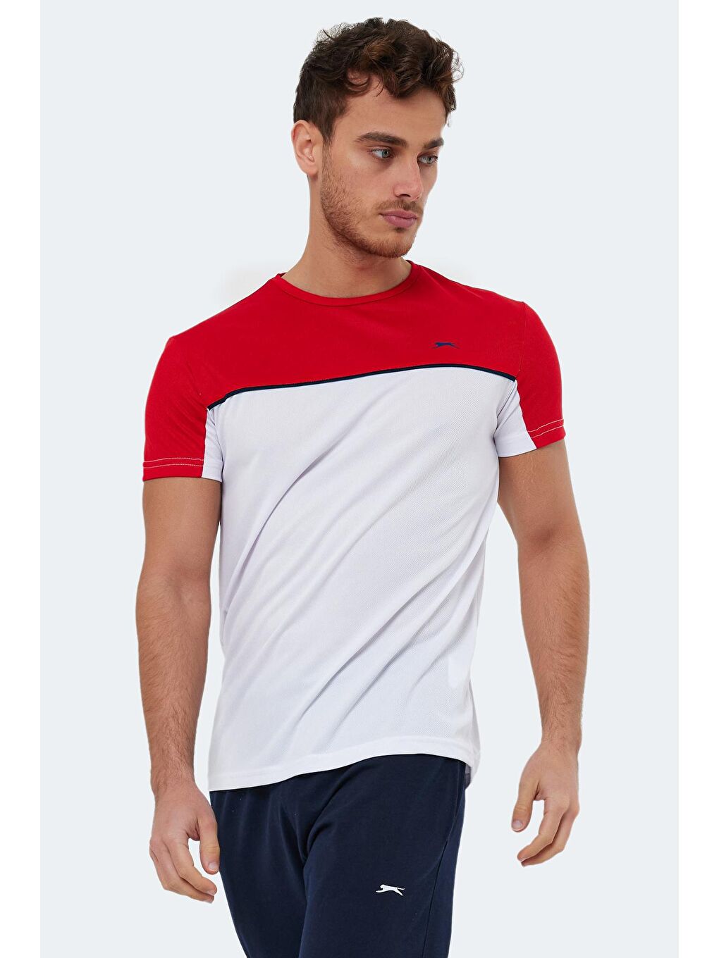 OBSERVE Erkek Kısa Kol Tişört Beyaz / Kırmızı-2