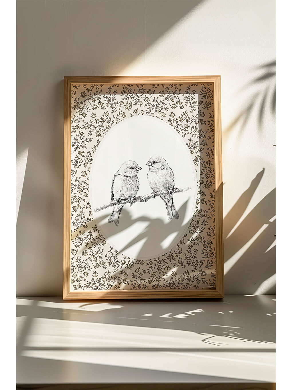 Beyaz Tek Parça Gerçek Ham Ahşap Çerçeveli Tablo - Model 22 - ARTSMDFTEK22-3348-1