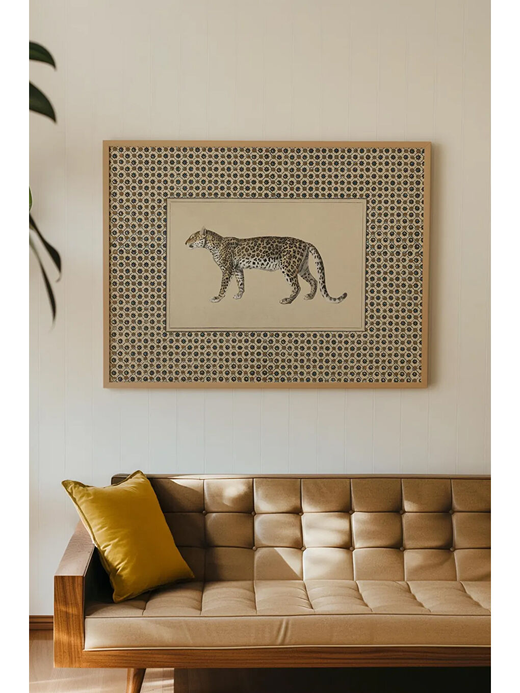 Beyaz Tek Parça Gerçek Ham Ahşap Çerçeveli Tablo - Model 26 - ARTSMDFTEK26-3348-1