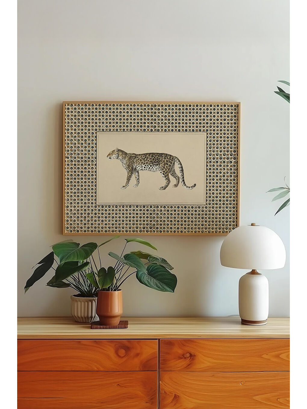 Beyaz Tek Parça Gerçek Ham Ahşap Çerçeveli Tablo - Model 26 - ARTSMDFTEK26-3348-2