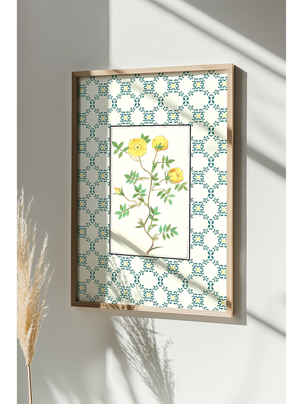 Beyaz Tek Parça Gerçek Ham Ahşap Çerçeveli Tablo - Model 28 - ARTSMDFTEK28-5070-1