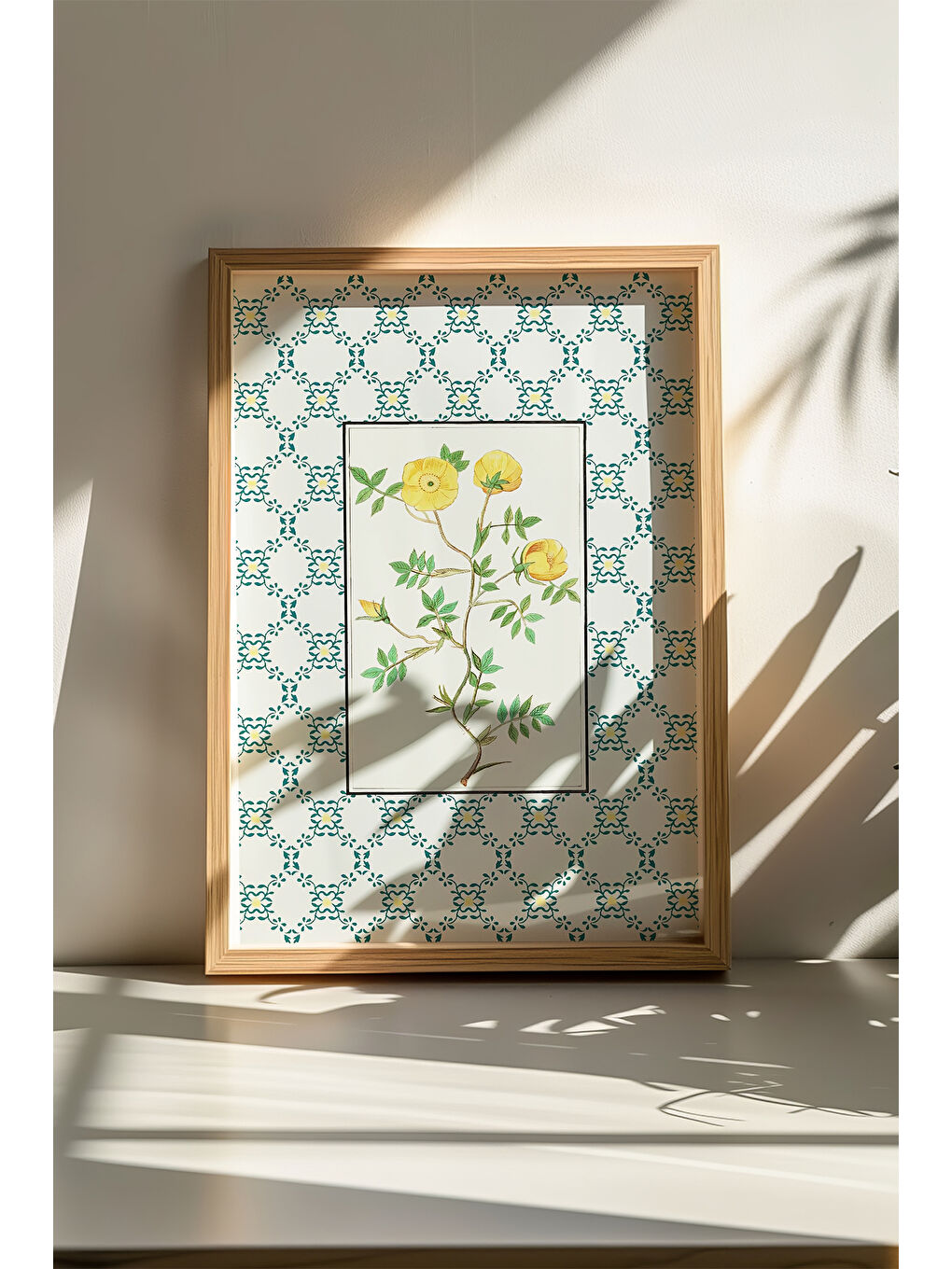 Beyaz Tek Parça Gerçek Ham Ahşap Çerçeveli Tablo - Model 28 - ARTSMDFTEK28-5070-2