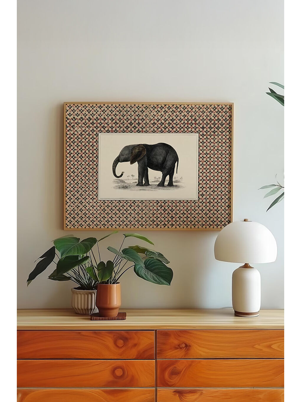 Beyaz Tek Parça Gerçek Ham Ahşap Çerçeveli Tablo - Model 29 - ARTSMDFTEK29-3348-1