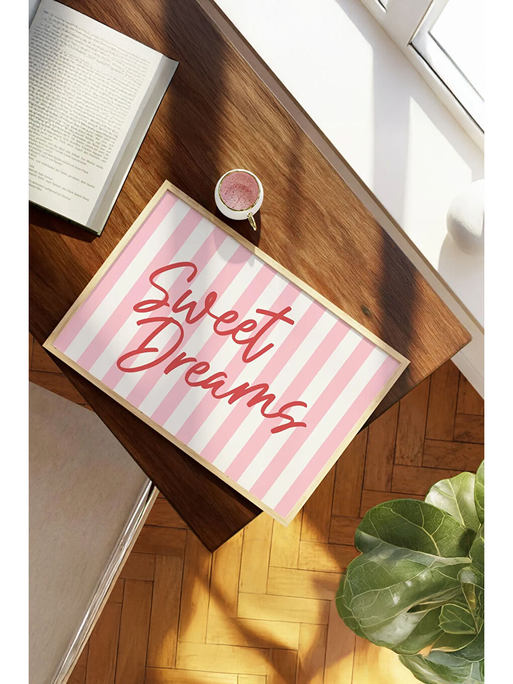 Beyaz Tek Parça Gerçek Ham Ahşap Çerçeveli Tablo - Model 6 - ARTSMDFTEK6-5070-1