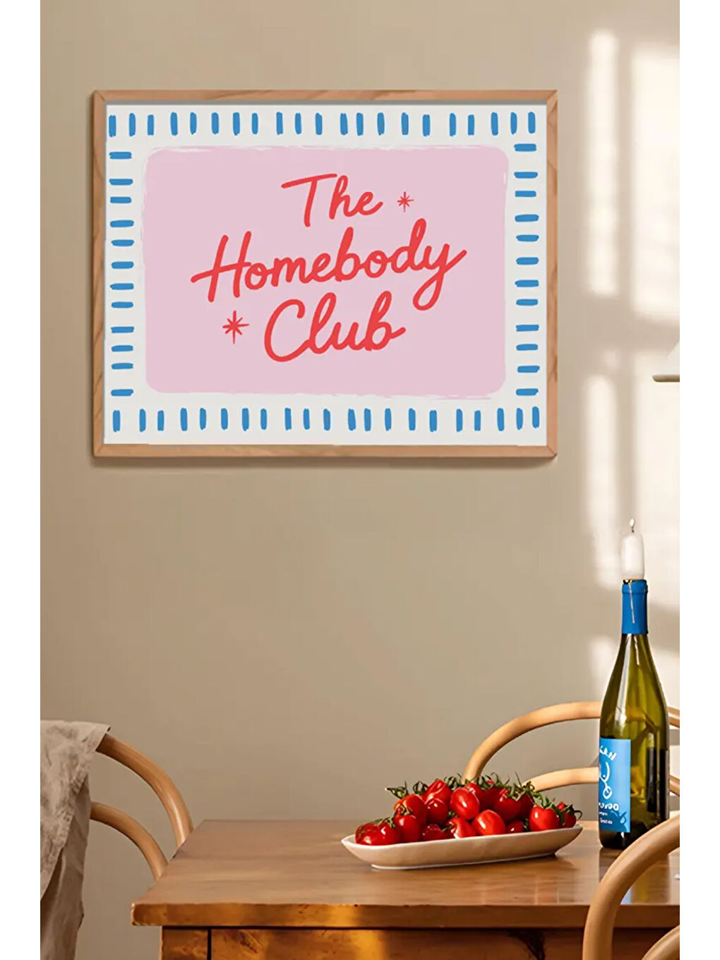 Beyaz Tek Parça Gerçek Ham Ahşap Çerçeveli Tablo - Model 8 - ARTSMDFTEK8-3348-1