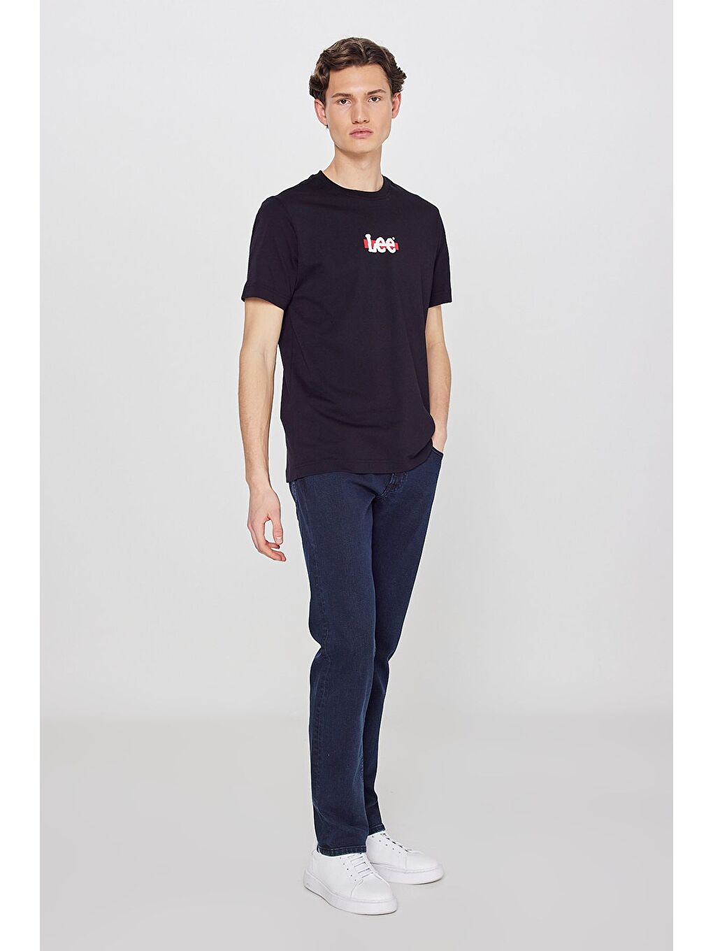 Regular Fit Bisiklet Yaka %100 Pamuk Siyah Tişört-2