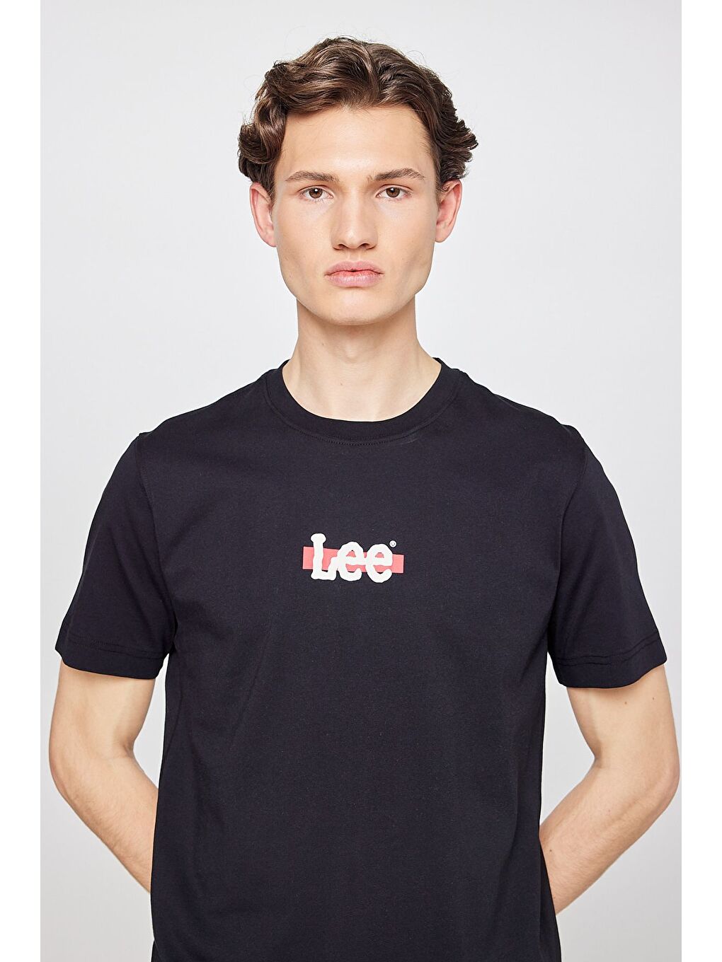 Regular Fit Bisiklet Yaka %100 Pamuk Siyah Tişört-3