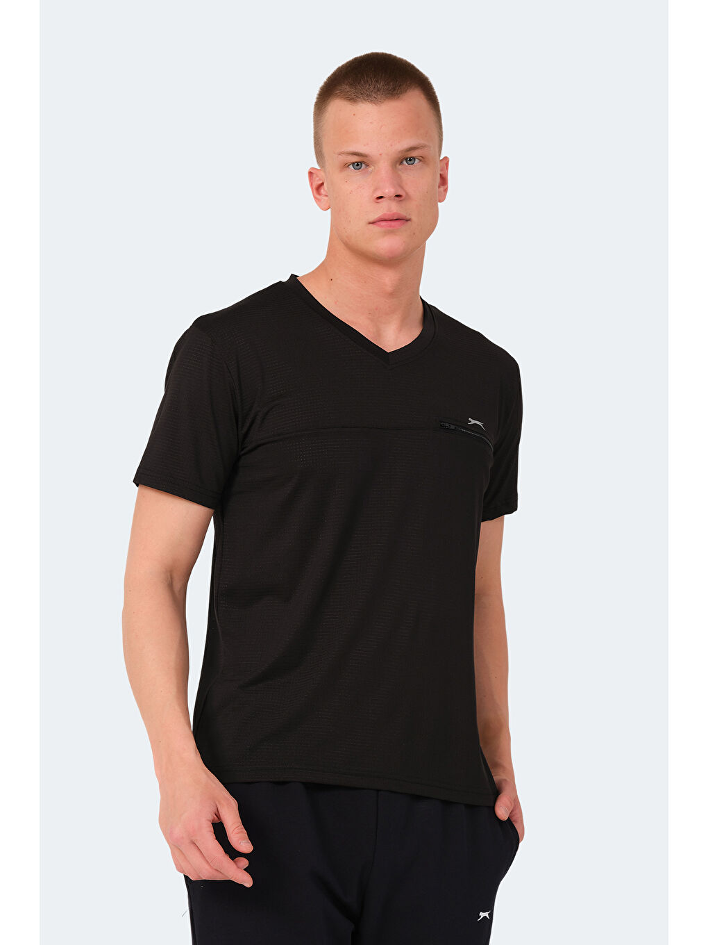 SLAZENGER Erkek Tişört Siyah - 5