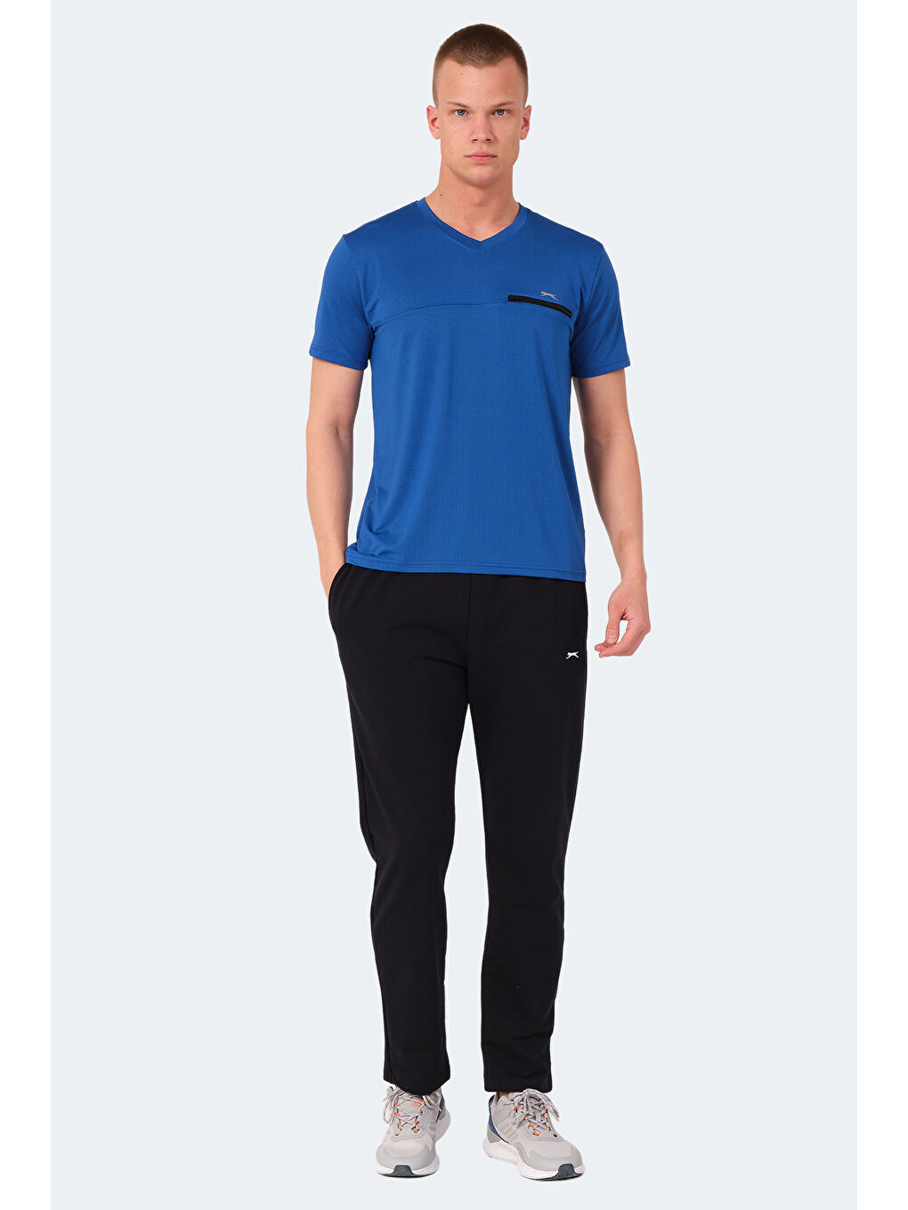 KALLIAS Erkek Tişört Saks Mavi-6