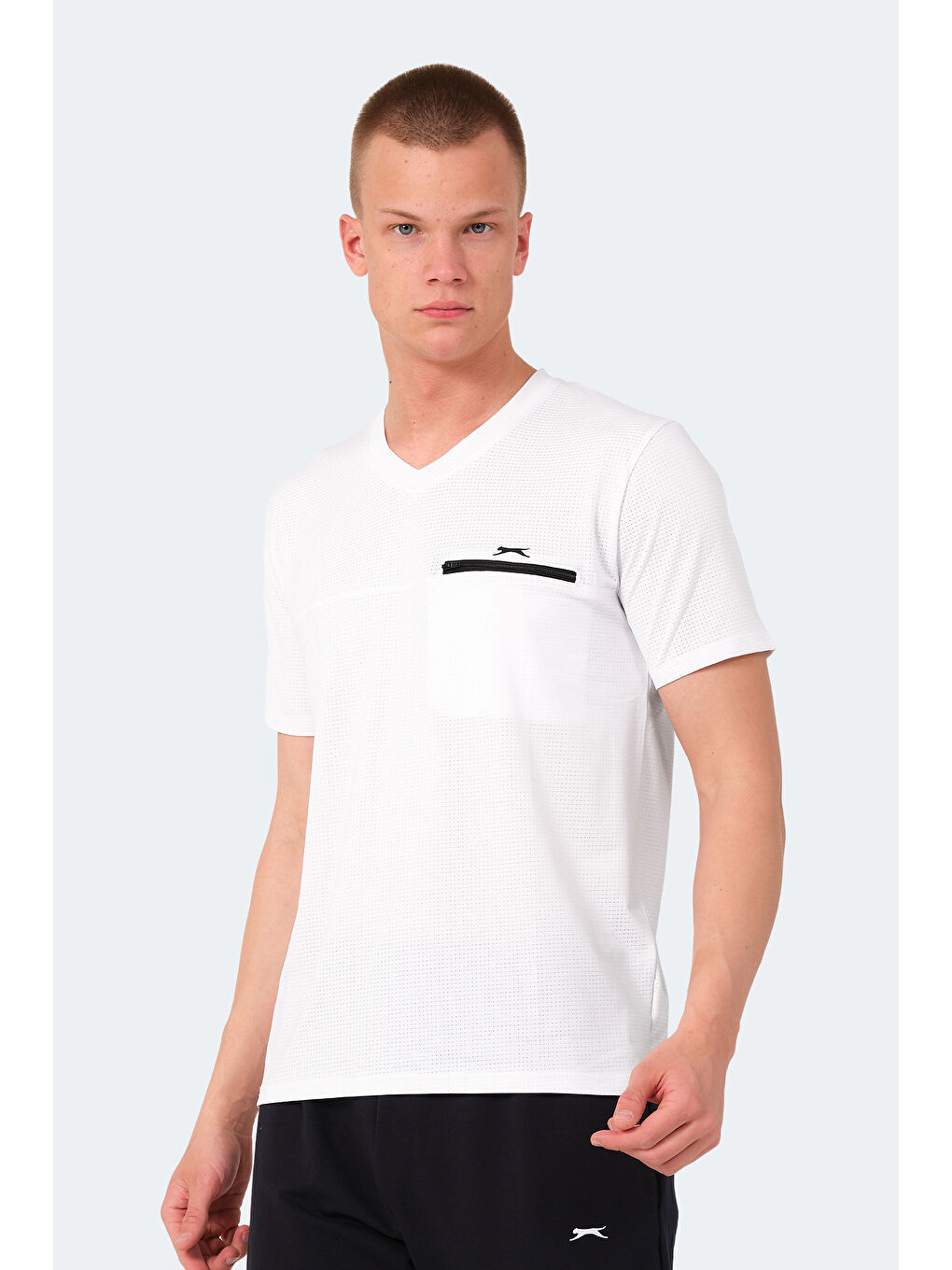 SLAZENGER Erkek Tişört Beyaz - 5