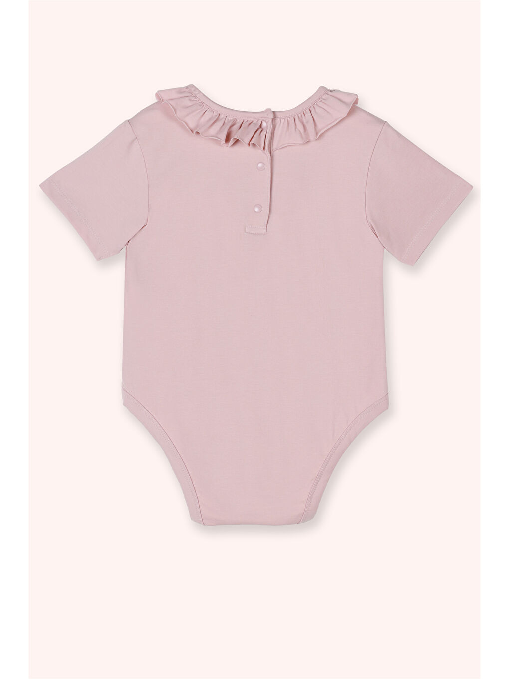Kız Bebek Kısa Kollu Pembe Body-1