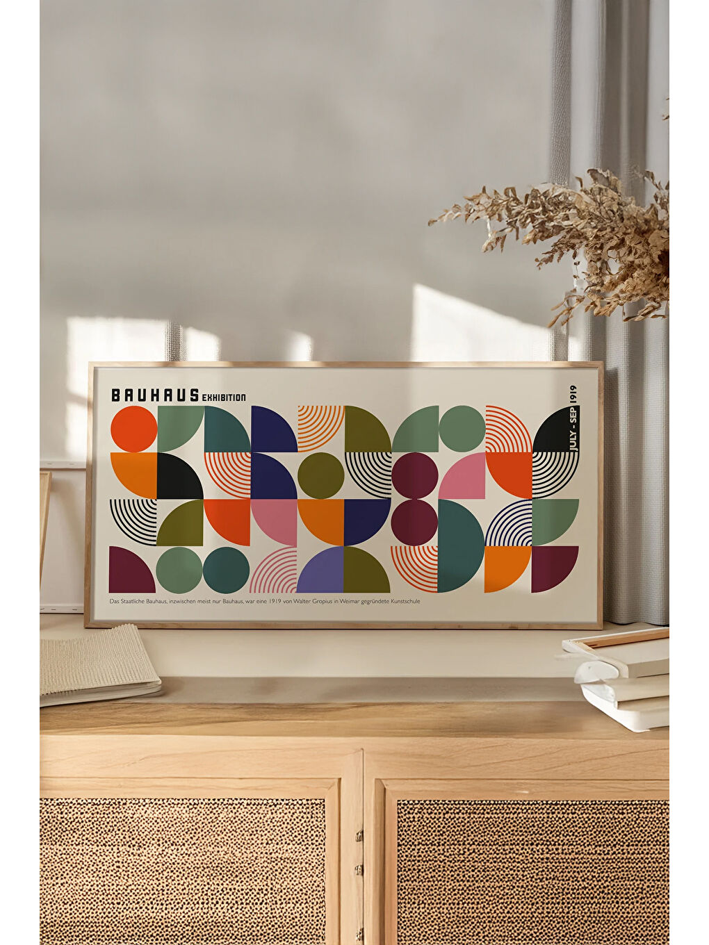 Beyaz Tek Parça Gerçek Ham Ahşap Yatay Panorama Çerçeveli Tablo - Model 7 - 50 x 120-2