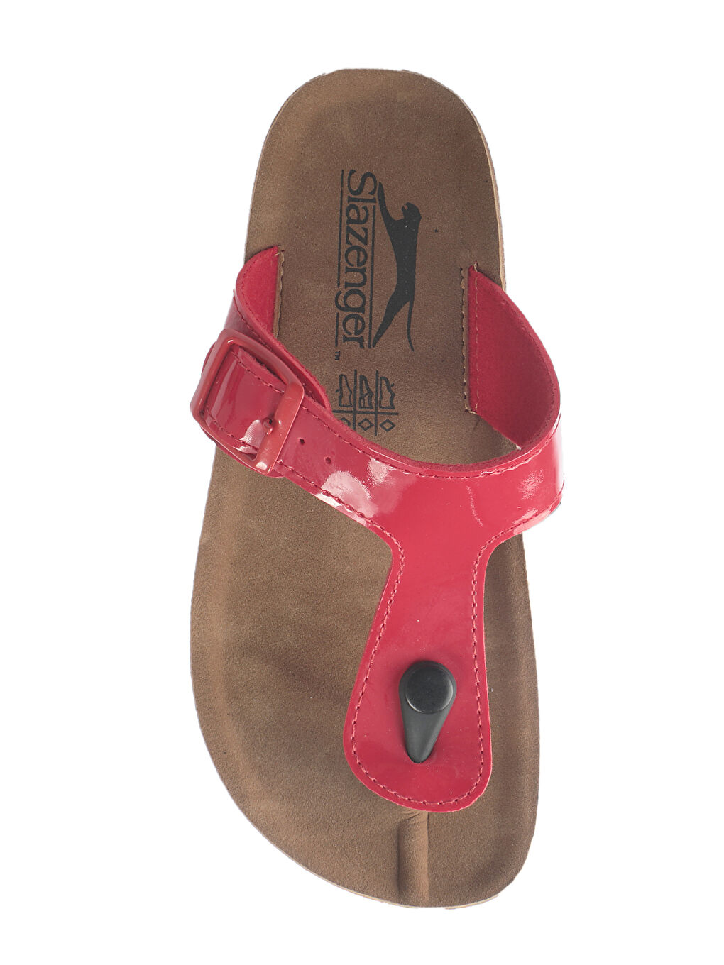 STAR Kız Çocuk Terlik Kırmızı Rugan-4